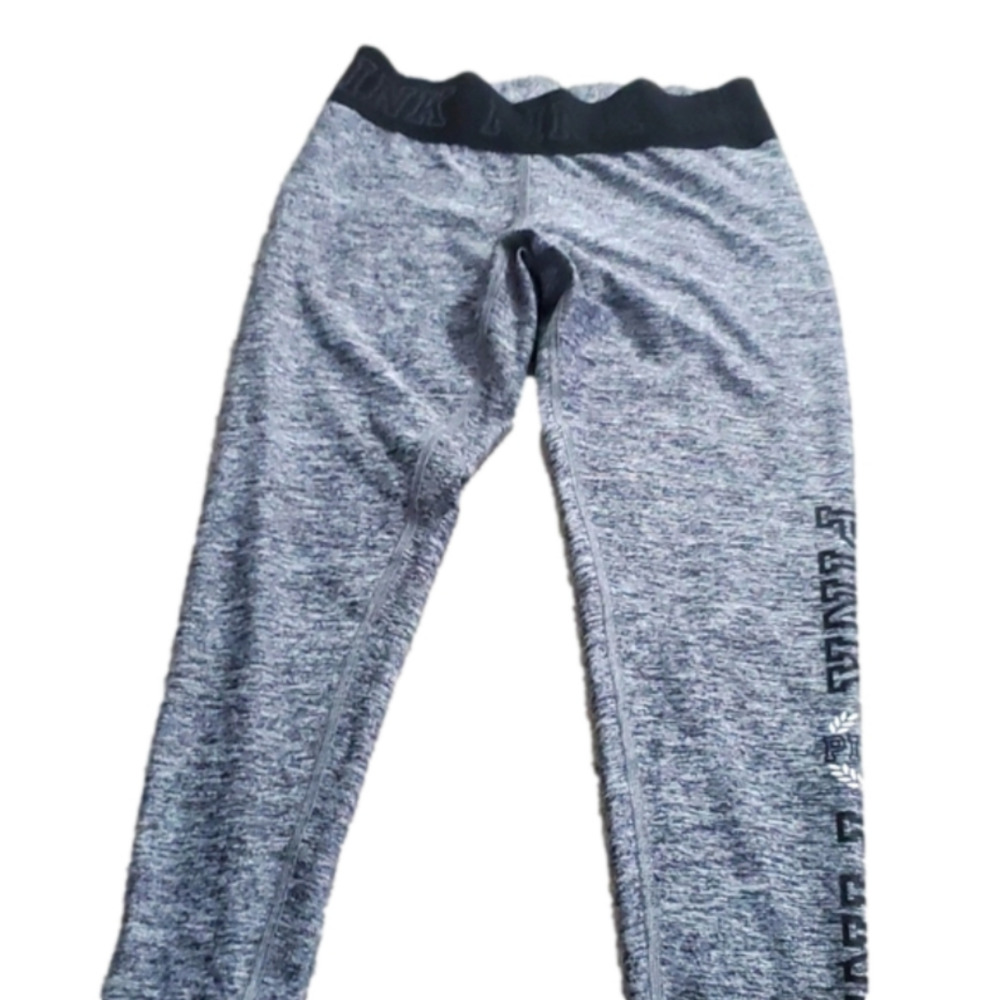 Pink cropped leggings grey  xs